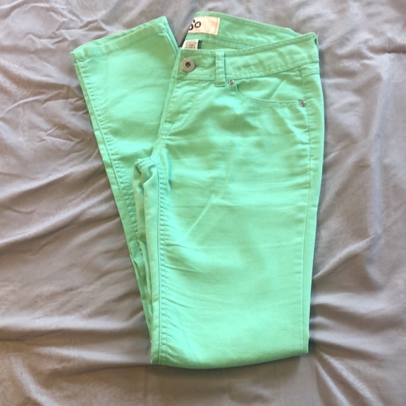 SO Mint Colored Skinny Jeans, Size 5 - Picture 3 of 4